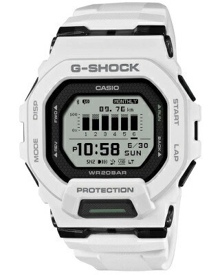 カシオ G-SHOCK スポーツウォッチ 20気圧防水 デジタル 腕時計 文字盤 見やすい スマートウォッチ (GBD-200-7JF) モバイルリンク機能 バイブレーション機能 ストップウォッチ タイマー LED ライト付き ランニングウォッチ カシオ マラソン ランニング 時計