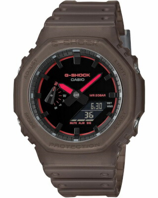 カシオ G-SHOCK スポーツウォッチ 20気圧防水 デジタル アナログ 腕時計 Gショック 限定モデル (GA-2100K-5AJF) 針退避機能 ストップウォッチ カウントダウンタイマー ダブルLED ライト付き ランニングウォッチ カシオ マラソン ランニング 時計