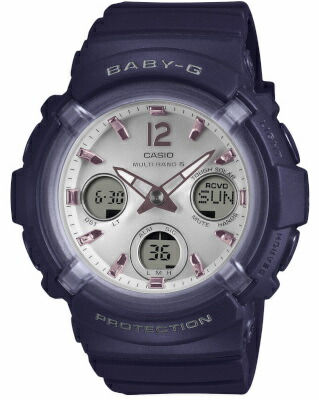 カシオ スポーツウォッチ BABY-G 電磁波時辰儀 10空圧雨合羽 レディース デジタル アナログ ソーラー電磁波 ウオッチ (BGA-2800-2A2JF) 電磁波ソーラー 秒時計 タイマー LED 点火装置付き添い人 ランニングウォッチ  カシオ マラソン 駈けっくら 時辰儀 アウトドアウォッチ