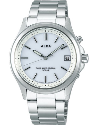 楽天市場 セイコー 電波時計 スポーツウォッチ 10気圧防水 メンズ アナログ ソーラー電波 腕時計 おしゃれな ホワイト 白 文字盤 Al17p 1504 見やすい ルミブライト付き 蓄光 夜光時計 日付 カレンダー ステンレス メタルバンド ドレスウォッチ ｍｄｃギフト