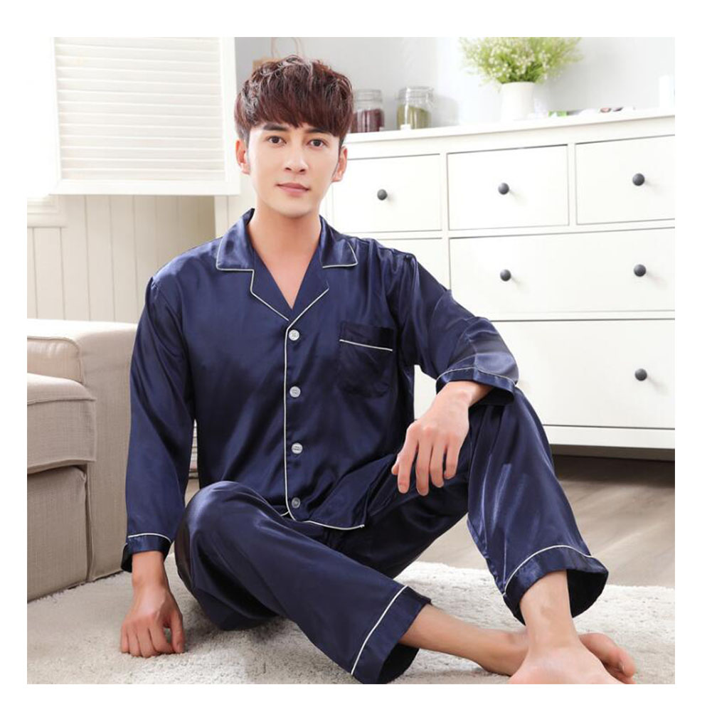 Mdkstorehome Pajamas Men Long Sleeves Summer Beginning Of Spring
