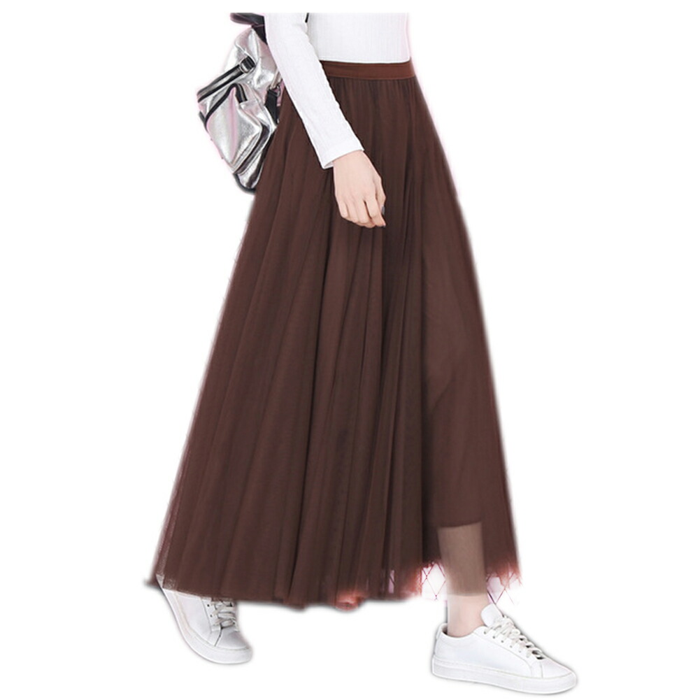 Skip The Tulle Race Skirt Volume Softly And Feeling Length Five Colors Ladys Is Soft - 