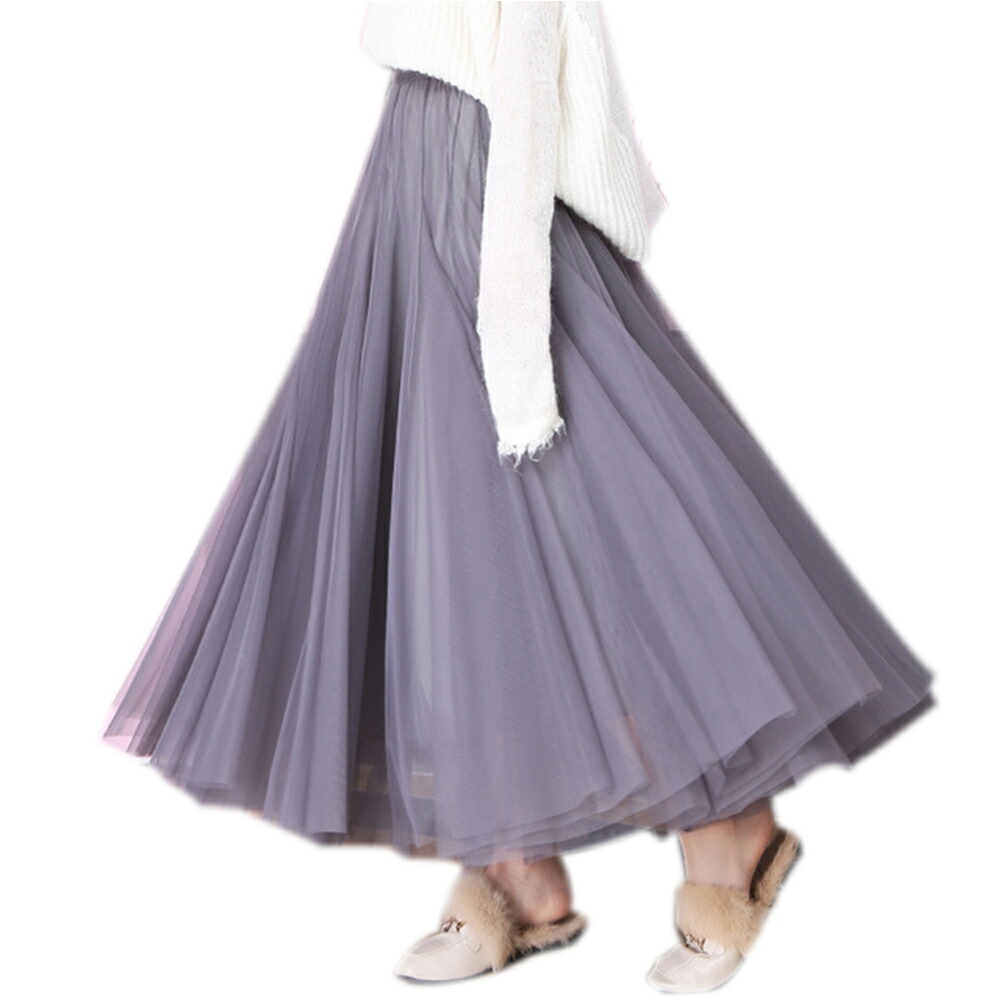 Skip The Tulle Race Skirt Volume Softly And Feeling Length Five Colors Ladys Is Soft - 