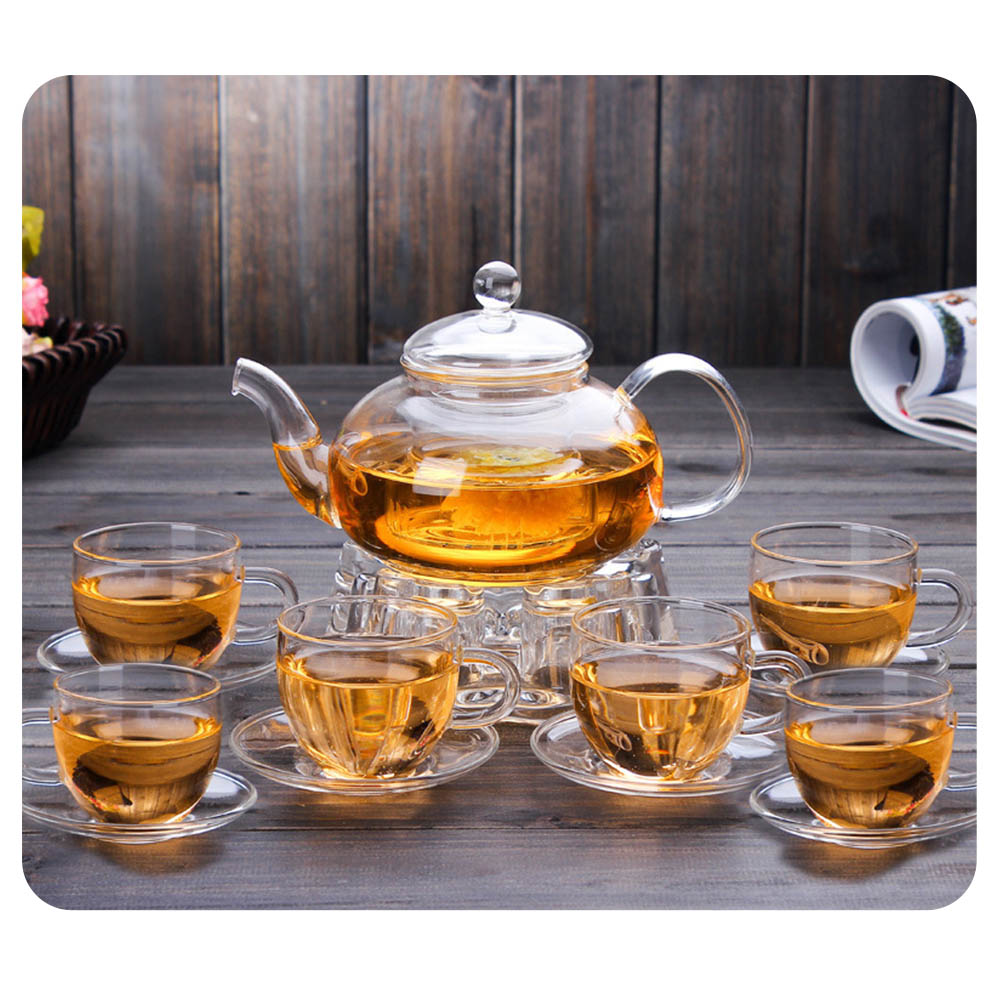 ガラスティーセット 楽天市場】ティーポットセット 耐熱ガラス ティーカップ 9点セット