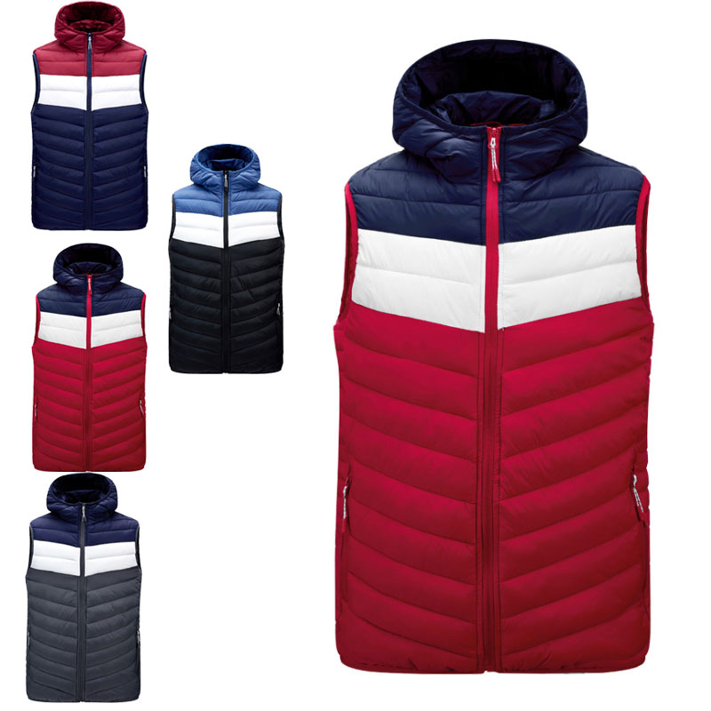 激安 新作 厚い ジャケット 暖かい ファッション カジュアル 冬 フード付き ダウン風ベスト 厚手 メンズ 中綿ベスト 防風 秋冬 男性用ベスト 防寒着 Yn Man57 Qbdworks Com