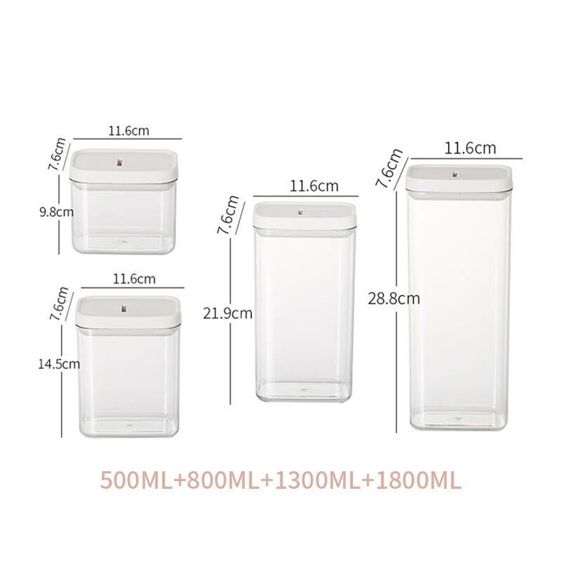 楽天市場】保存容器 4点セット 調味料入れ 密閉 プラスチック