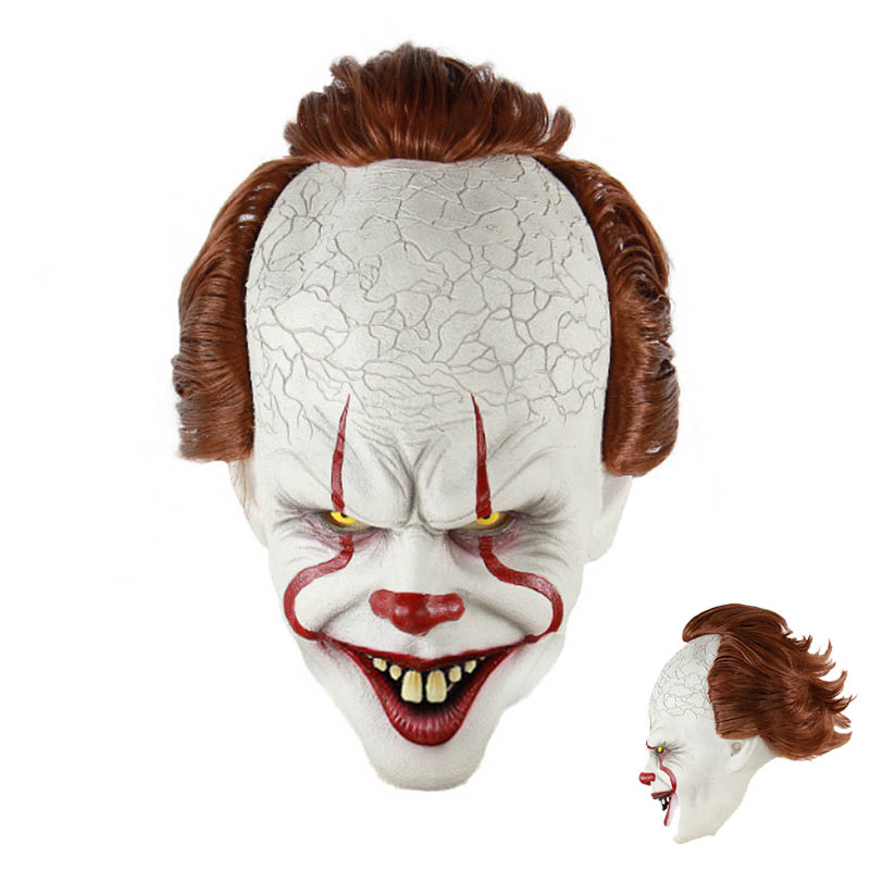 ピエロリターンマスク　ハロウィン　コスプレマスク 仮面 ホラー 　怖い　変身 変装 パーティー コスチューム小道具 大人用 クリスマス 仮装大会 学園祭 文化祭 イベント　クリスマス