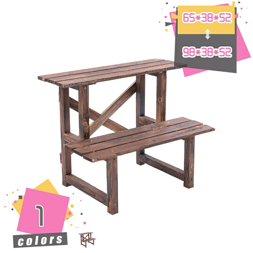 1000円OFFクーポン フラワースタンド2段650 フラワースタンド スタンド ベランダ テラス ガーデニング フラワースタンド木製 フラワースタンド２段 木製の植物スタンド 無垢材の花の棚 園芸 プランターラック花台 2段 3段 観葉植物 多肉 簡単組立 おしゃれ｜TandM 9,112円
