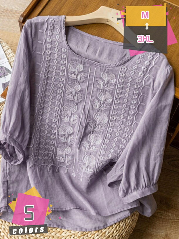 Tシャツ レディース 半袖 かわいい 女子 ブラウス ゆったり トップス 学生 快適 軽い 柔らかい エレガント 中華風 カジュアル シンプル オシャレ お出かけ 春 夏 クラシカル カットソー 着回し ビッグシルエット ファッション mdnat