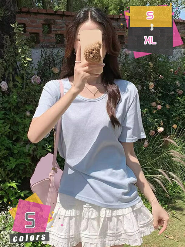 半袖 トップス レディース カットソー 綿 カジュアル シンプル 無地 ゆったり おしゃれ コットン 大人 夏 春 秋 Tシャツ 白 黒 クルーネック インナー きれいめ スポーツ スリム 速乾 吸汗 ストレッチ 通気 快適 通勤 通学 旅行 mdnat