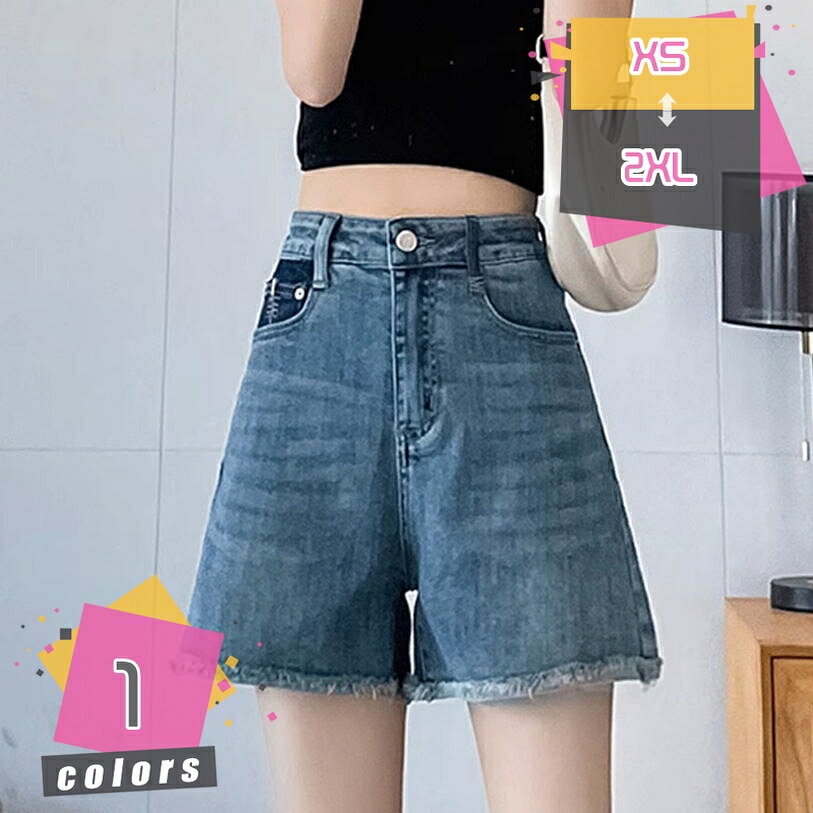 500円OFFクーポン ゆったり Aライン 裾カットオフ ハイウエスト デニム ショートパンツ デニムパンツ ショートデニム ショーパン 短パン ハーフパンツ キュロットパンツ ショート丈 カジュアル 大きいサイズ 体型カバー 春 夏 レディース mdnat