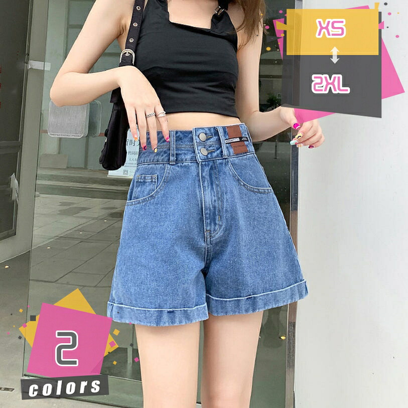 デニムショートパンツ 見せ物食麺麭 さる股引き 二分の一ズボン下 さる股引きズボン下 遊撃手ジーンズ 伸ばすこと さる股引き 夏 ご機嫌酉の方角 ウォッシュ製作 ゆったり デニム A伝達ルート 遊撃手丈 ロールアップ 無地 レディース mdnat