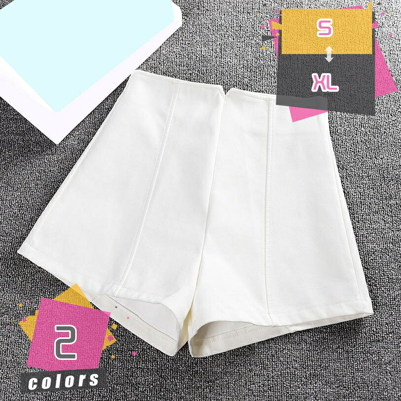 1000円OFFクーポン ハーフパンツ レディース ショートパンツ 薄手 無地 膝上 Aライン ボトムス カジュアル ハイウエスト 着痩せ 美脚 脚長効果 お出掛け 日常 春秋 バックファスナー Aラインパンツ 短パンツ 春夏 ワイドパンツ ズボン mdnat｜TandM