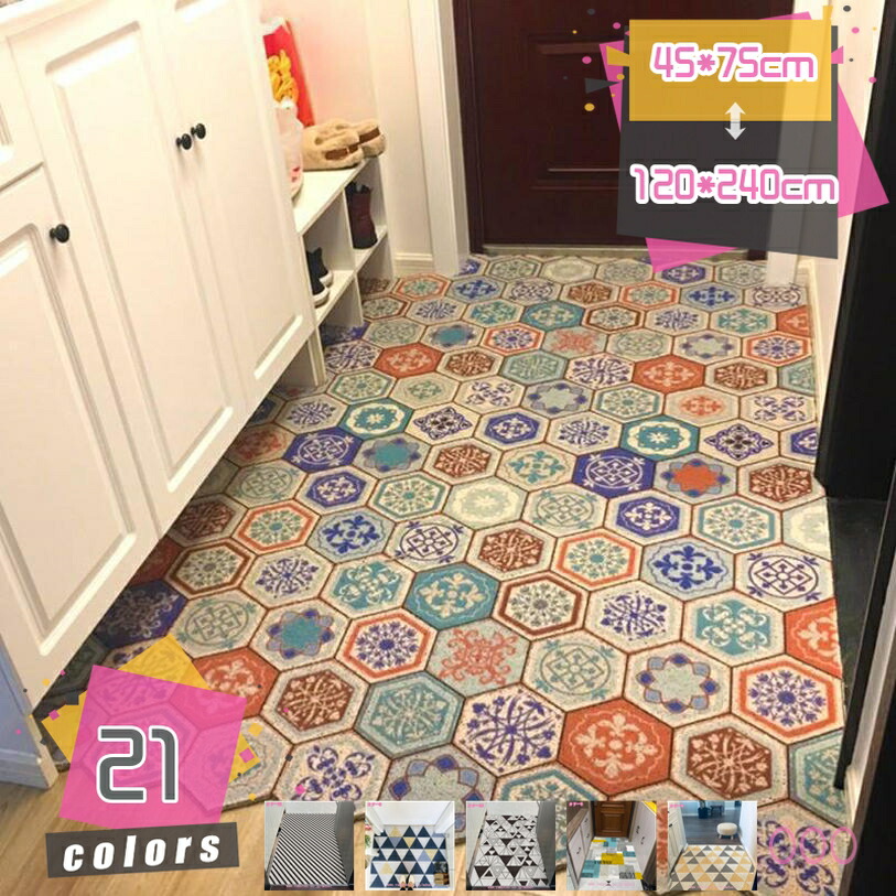 玄関マット 屋外 屋内 洗える 滑り止め付 ドアマット 泥落とし おしゃれ かわいい 室内 北欧 エントランス ウェルカム 除塵 業務用 家庭用 泥除け 土砂防止 転倒防止 大判 カーペット 玄関/寝室/廊下/洗面台 mdnat