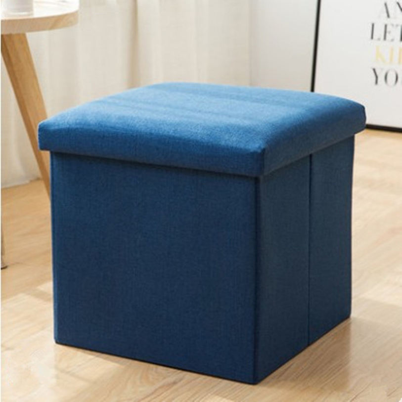 スツール 収納 コンパクト 綿麻 デザイン収納スツール 正方形 単品 折りたたみ ファブリック おしゃれ 北欧 椅子 イス チェア いす オットマン 収納スツール 収納ボックス ふた付き フタ付き カラフル 玄関 リビング mdnat