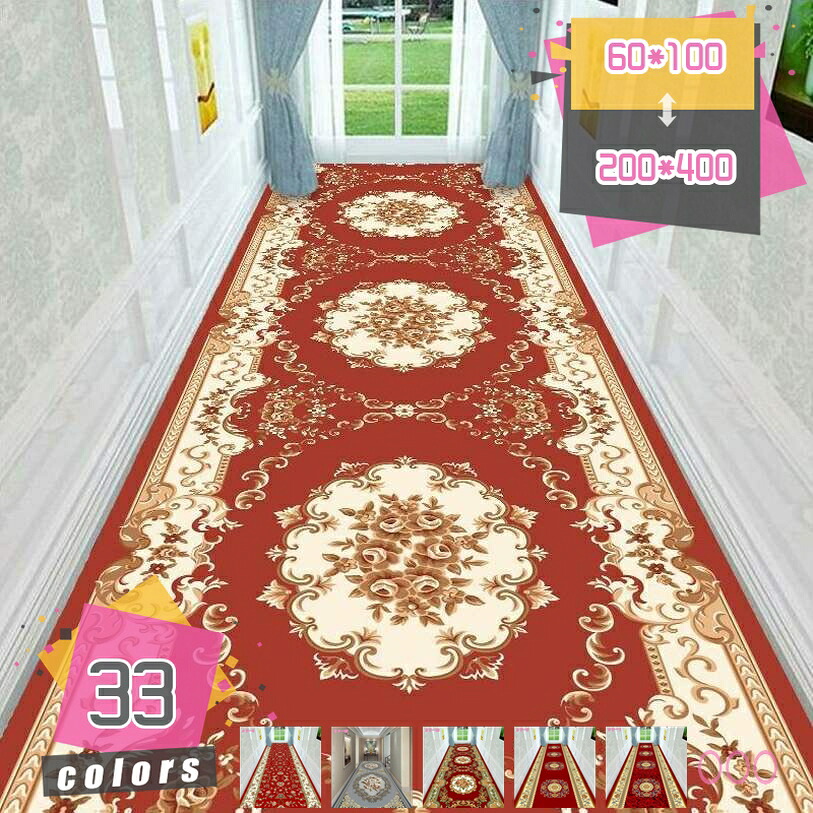 歩廊/勝手もと/上がり段 ロング引っ敷き 歩廊用 防音 上滑り打ちきり 洗い濯ぎ能力のある 幅80 幅100 引っ敷き 花柄 イラン風 ヨーロピアン 廊下敷き 今めかしい 耐久 オシャレ 室内装飾 上がり段つや消し フローリング 室内 歩廊 大広間 mdnat