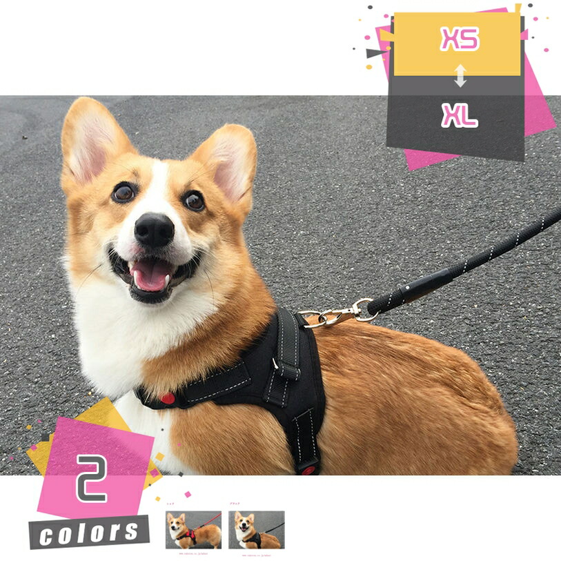 500円OFFクーポン 犬 ハーネス 頭から被る必要無しの超簡単装着 小型犬 犬用ハーネス 胴輪 リードハーネス 散歩 中型犬 引っ張り防止 メッシュ ソフト 快適 おしゃれ かっこいい 中型犬 小型犬ハーネスリードセット mdnat