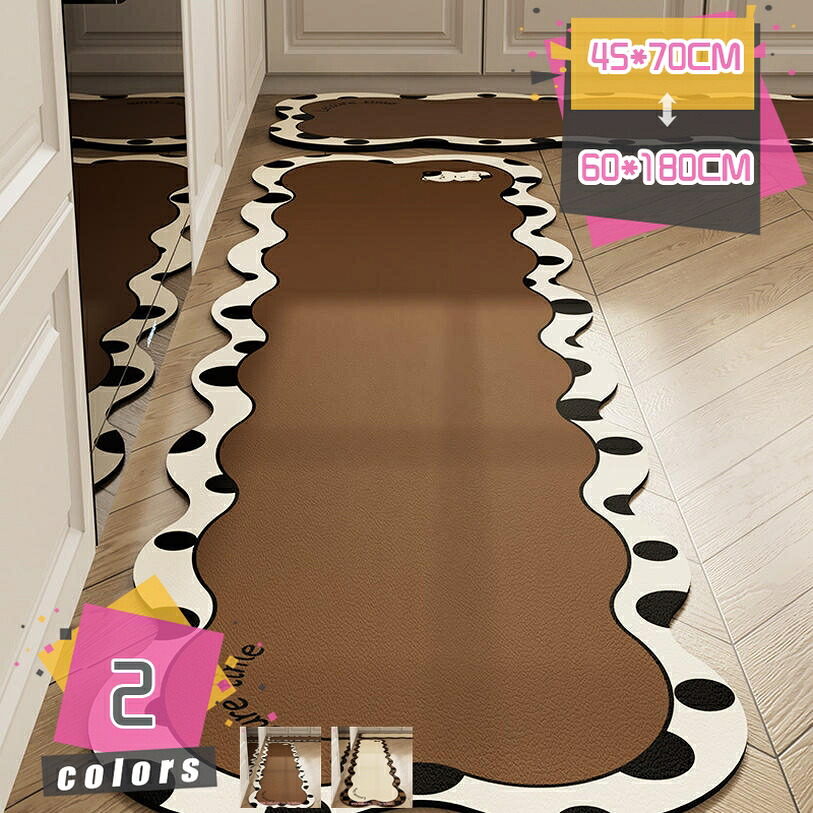1000円OFFクーポン 花柄 キッチンマット 拭ける 台所マット 玄関 フロアマット 無地 撥水 床保護 玄関マット 洗える 防ダニ加工 ふわふわ ホットカーペット対応 塩化ビニル キッチン 台所 マット 高耐久 防臭 防カビ 清潔 洗濯不要 かわいい 耐久性 ドアマット mdnat