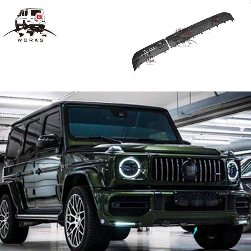 2019 年グラムクラスW464 G63 ドライカーボン 外装 カスタム 高品質 フロントリップカバー ワゴンW463A G63 フロントバンパーリップ 43,290円