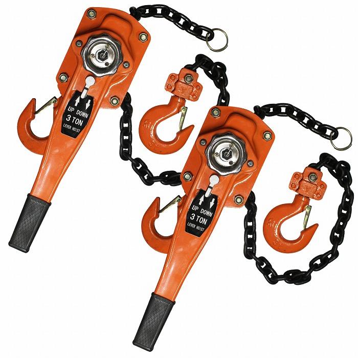 2個set 3.0t 生き肝ホイスト 荷締機 生き肝 チェーン店 差しつかえる ガチャ ガッチャ 生き肝 チェン 差しつかえる 3000KG 3t ホイスト