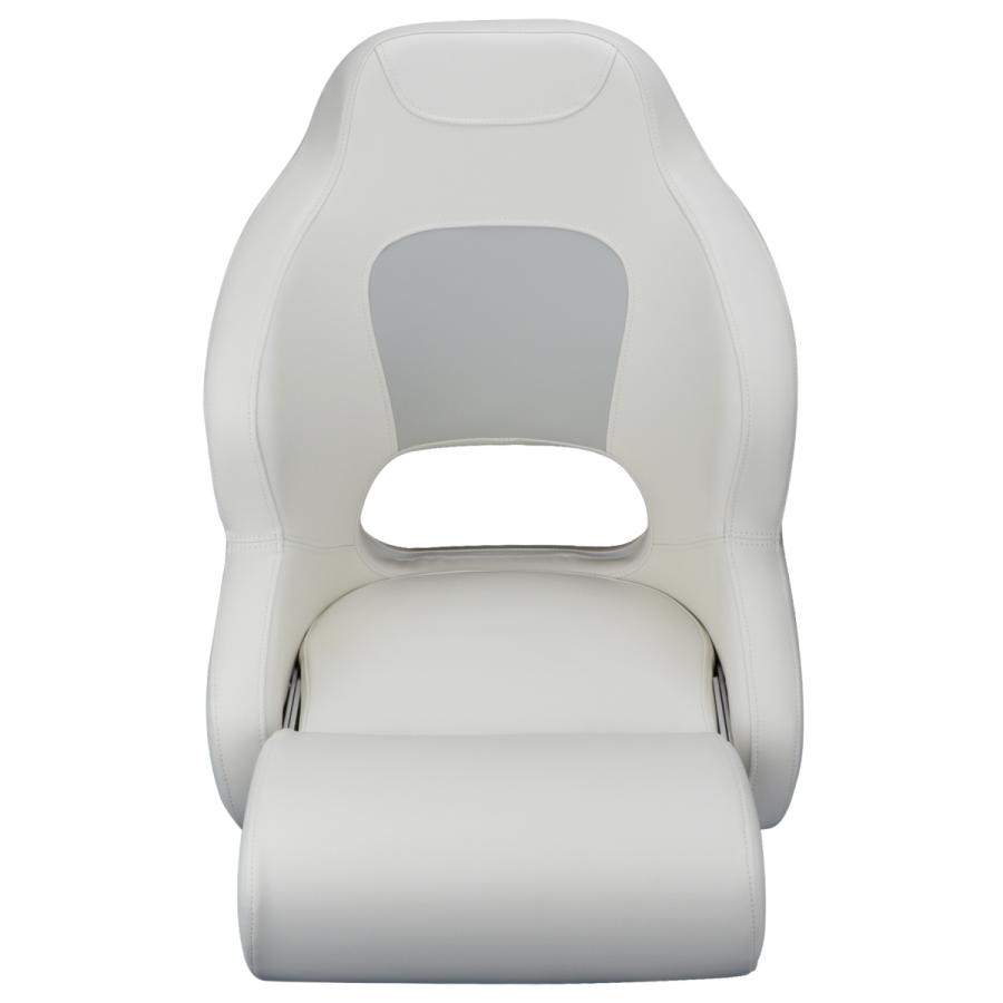 【並行輸入品】 デッキシート ボート 船 マリン用品 椅子 チェア 折りたたみ式 交換 カスタム 新品 取り付け ホワイト/カーキ｜エムディーアール　店