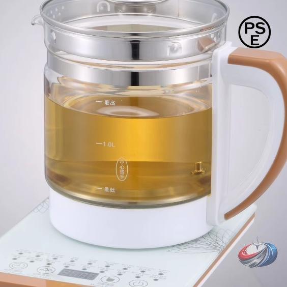 ガラス電気ケトル 1.8L 24時間保温 12段階温度調整ピークル 電気ポットでお茶/フルーツティーに 緑茶の温度管理も簡単 家庭/オフィスで