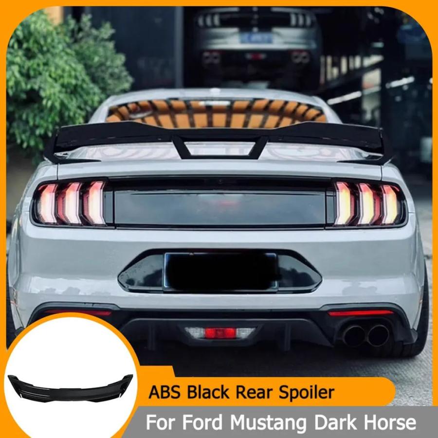 【並行輸入品】フォード マスタング ダークホース S650 GT 2024-2025 リアテールスポイラーリップ 車外アクセサリー ABS ブラック