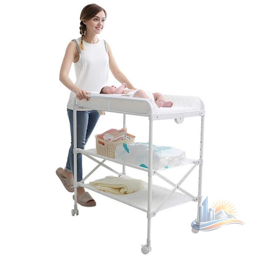 赤ちゃん 折りたたみ 折りたたみ式 ポータブル おむつ アドバンスト 防水 交換台 子供 キッズ 男の子 女の子 プレゼント 誕生日 成長サ｜エムディーアール　店