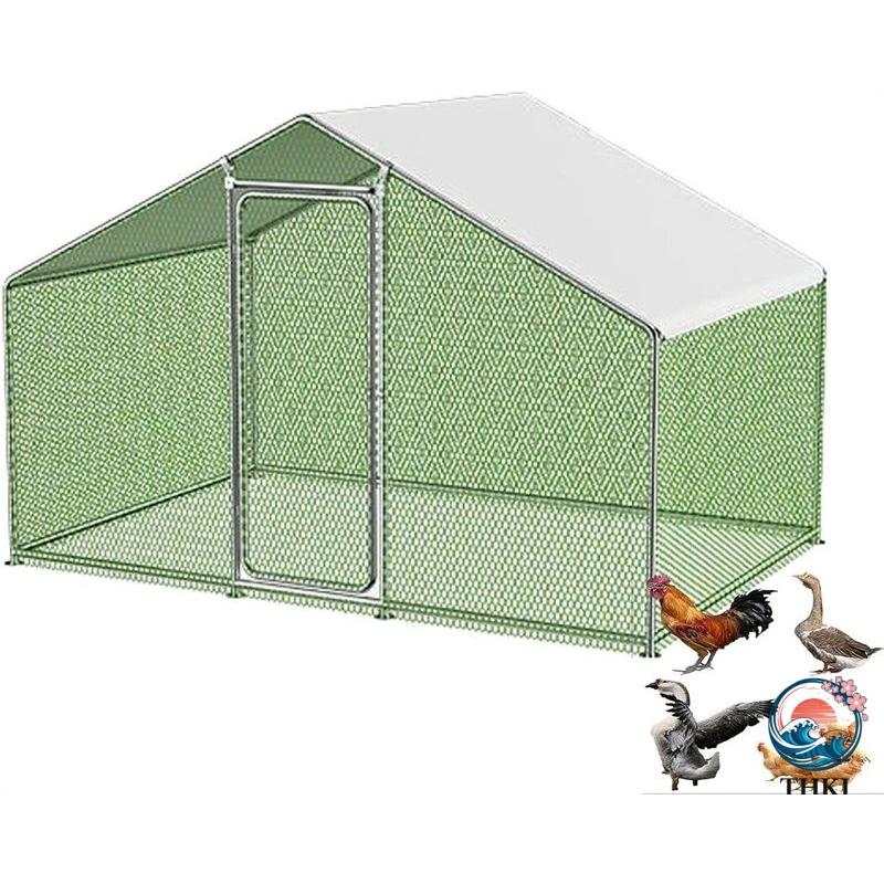 鶏小屋 キット 大型 亜鉛メッキ鋼製鶏用ケージ 鶏舎 農場用 耐候性 防雨 家禽ケージ ウサギハッチ 鳥 アヒル 使いやすい お手入れ簡単|エムディーアール 店