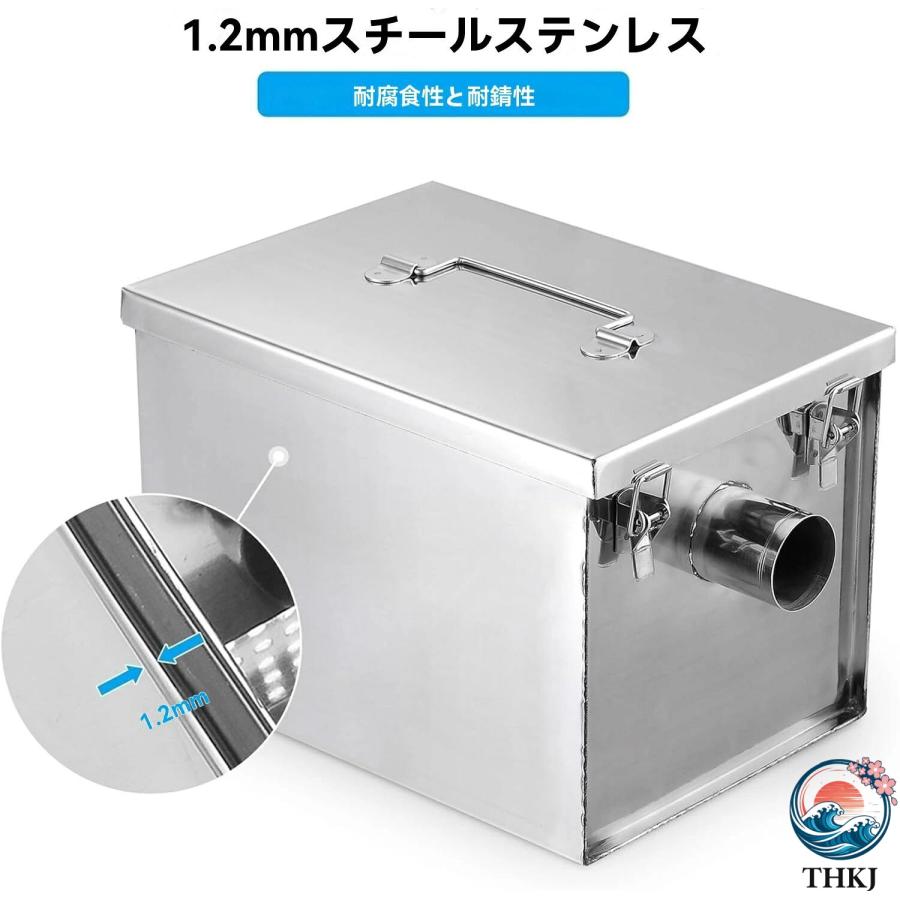 グリストラップ 商業廃水のグリス トラップ 8ポンド 商業用グリストラップ ステンレススチール インターセプター 5GPM レストラン カフ|エムディーアール 店