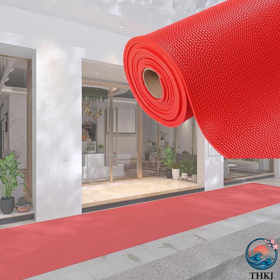 業務用滑り止めマット 高規格4.5 5mm厚 PVC ゴムマット 歩行滑り止めマット 吸水 転倒防止 屋外 屋内 通路 廊下 プール 浴室 ベランダ|エムディーアール 店