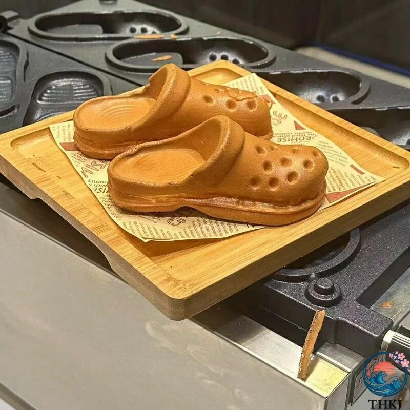 話題の穴あきシューズ焼き機 商用スリッパ型穴あきシューズ エッグワッフル焼き機 使いやすい 便利 多用途 おすすめ 毎日に役立つ 人気｜エムディーアール　店