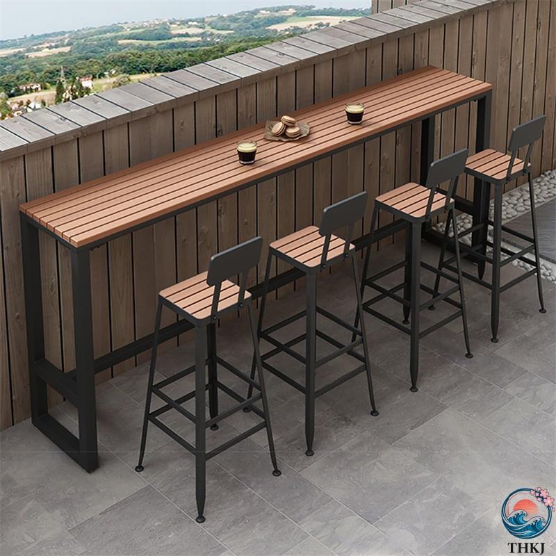 ベランダ テーブルセット 5点セット カウンターテーブル カウンターチェア 屋外 ダイニングテーブル カフェテーブル ガーデンファニチャ｜エムディーアール　店 59,683円
