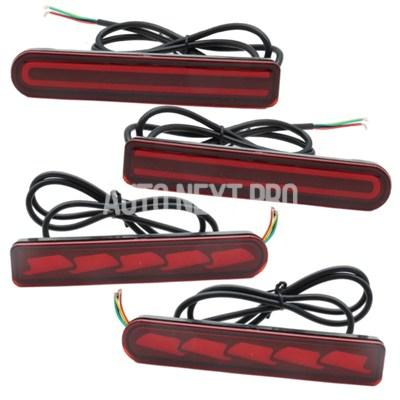 トヨタ FJクルーザー 2007 2008-2017 USバージョン用 LEDリアバンパーライト1セット リフレクター ウインカー ストップブレーキランプ|エムディーアール 店