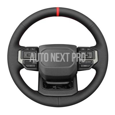 黒 合成 革ステアリングホイールカバー トヨタランドクルーザー プラド250シリーズ 2023-2025|エムディーアール 店