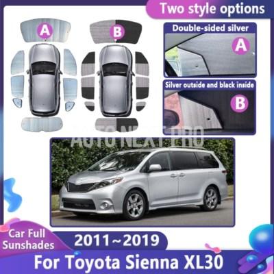 トヨタシエナアクセサリー 2011 ～ 2019 XL30 車 サンバイザー抗 UV 日焼け止め窓サンシェードカバー自動車 2017 2015｜エムディーアール　店