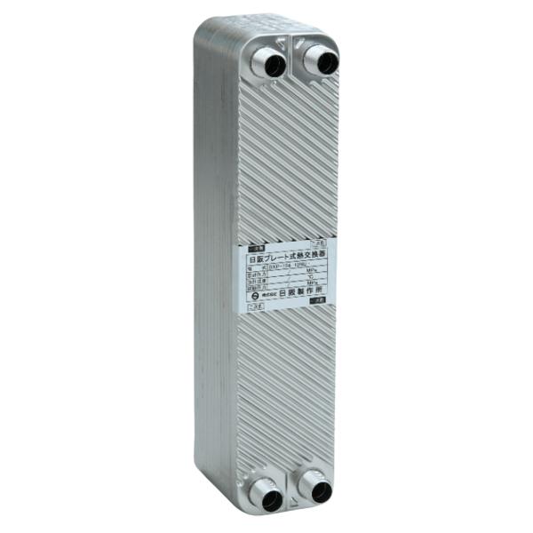 日阪製作所 BXP-154-10NU-14 ブレージングプレート式熱交換器 ニッケルろう付 外径(mm)82×362×58