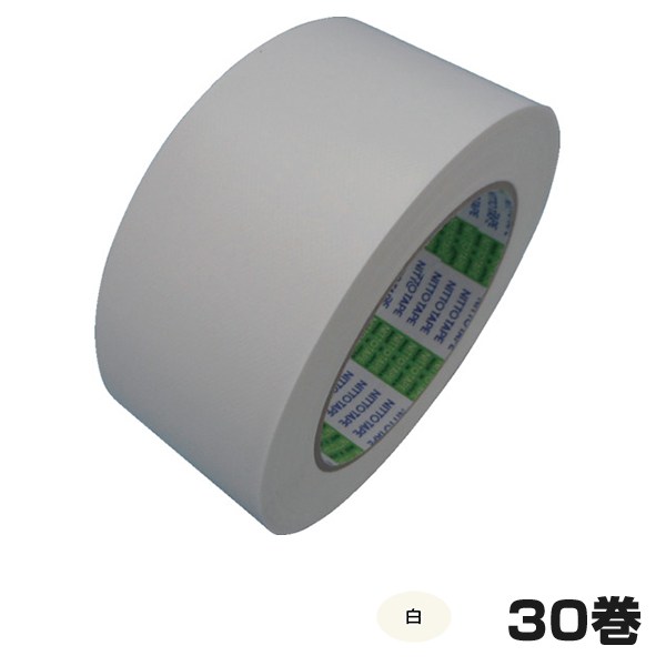 日東電工 ベストクロステープ No.756 白 厚さ0.23粍 幅50mm×長さ25m 30巻入 布ねばり着く磁気テープ 布磁気テープ