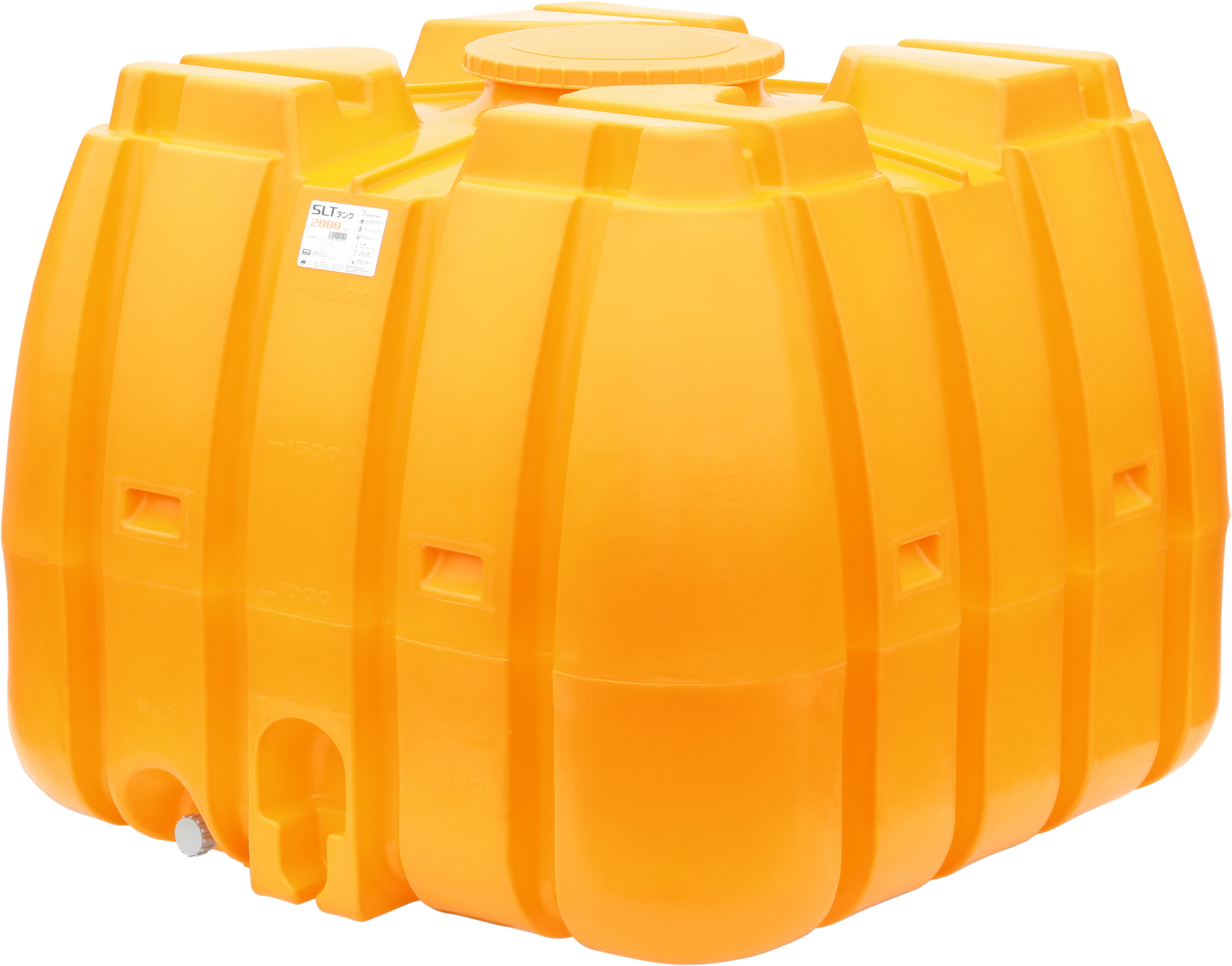 スイコー SLT-2000 オレンジ色 スーパーローリータンク 2000L