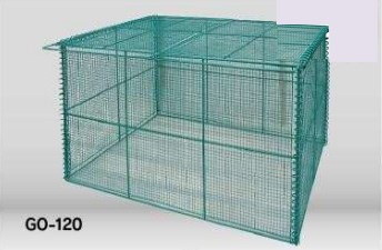 【軽さで扱い分かりやすい】テラダ ゴミステイション GO-120 大静電容量 烏打つ手 室外用紙くずかご アパルトマン・町内会用 くず物寄せあつめる庫