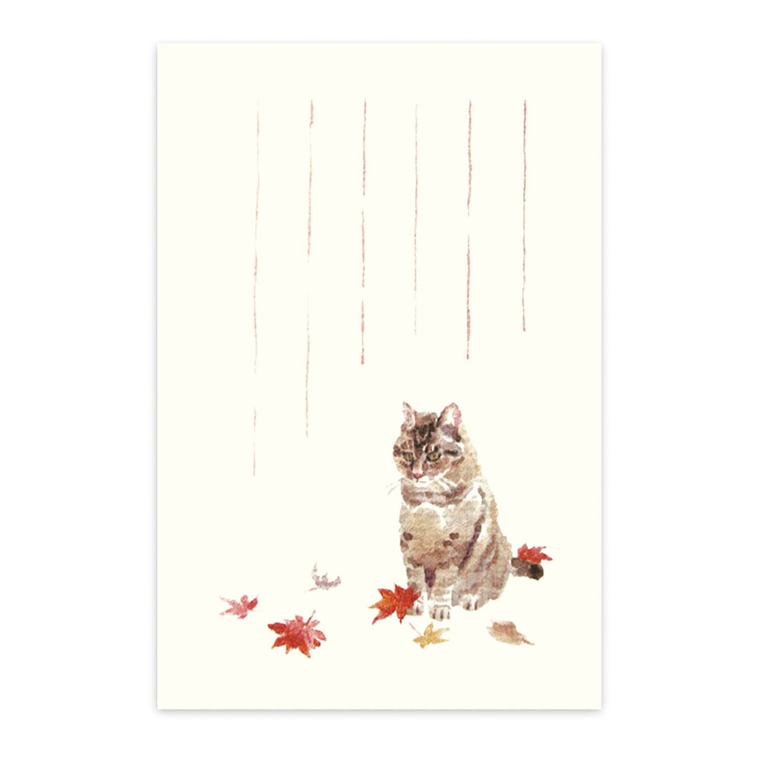 楽天市場】絵葉書 はがき 和紙 猫 ねこ 蚊取り線香 ポストカード