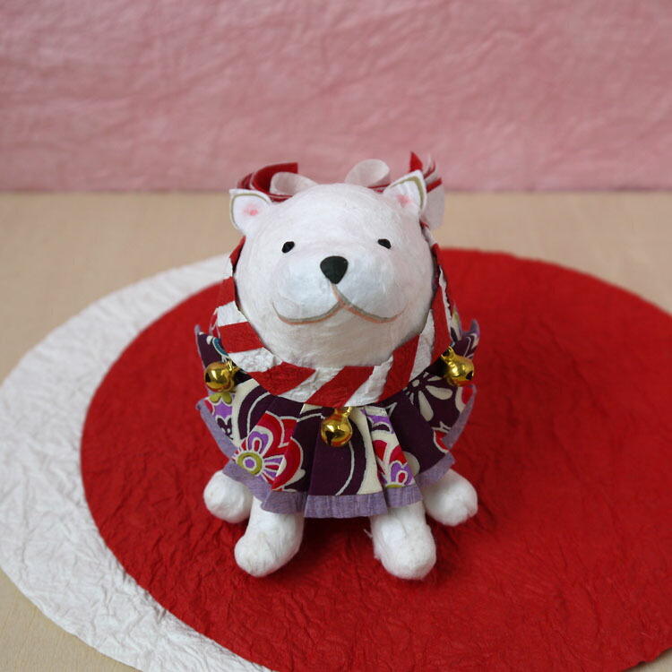 楽天市場】ちぎり絵 色紙 いぬ 犬 ジャパニーズ・チン 狆 和紙