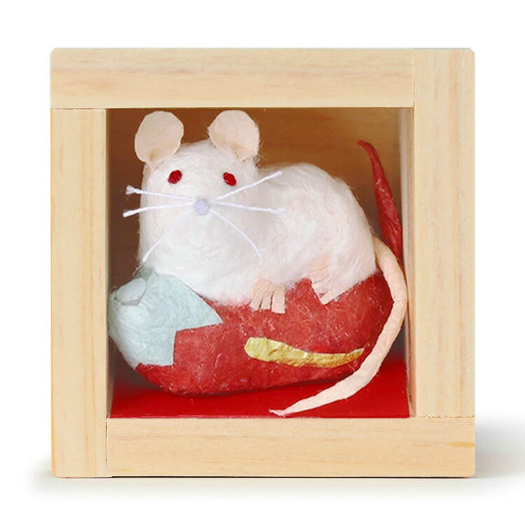 楽天市場】お多福 枡 節分 飾り お正月 置物 お福 ディスプレイ 和紙