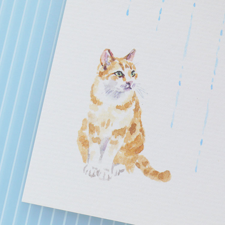 楽天市場】季節の絵はがき［端午・初夏］猫とてるてる坊主：和紙の店 