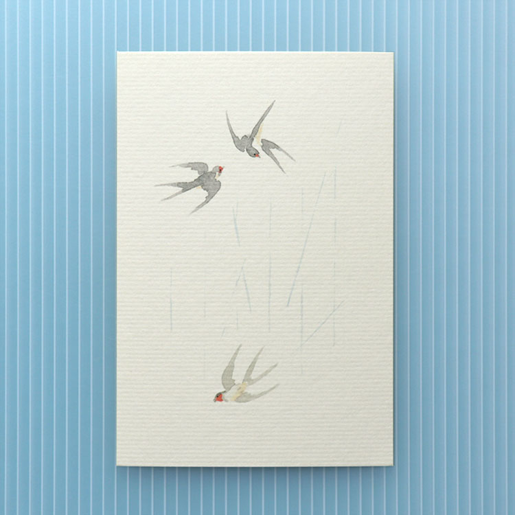 楽天市場 季節の絵はがき 端午 初夏 つばめ 和紙の店 めでたや 楽天市場店