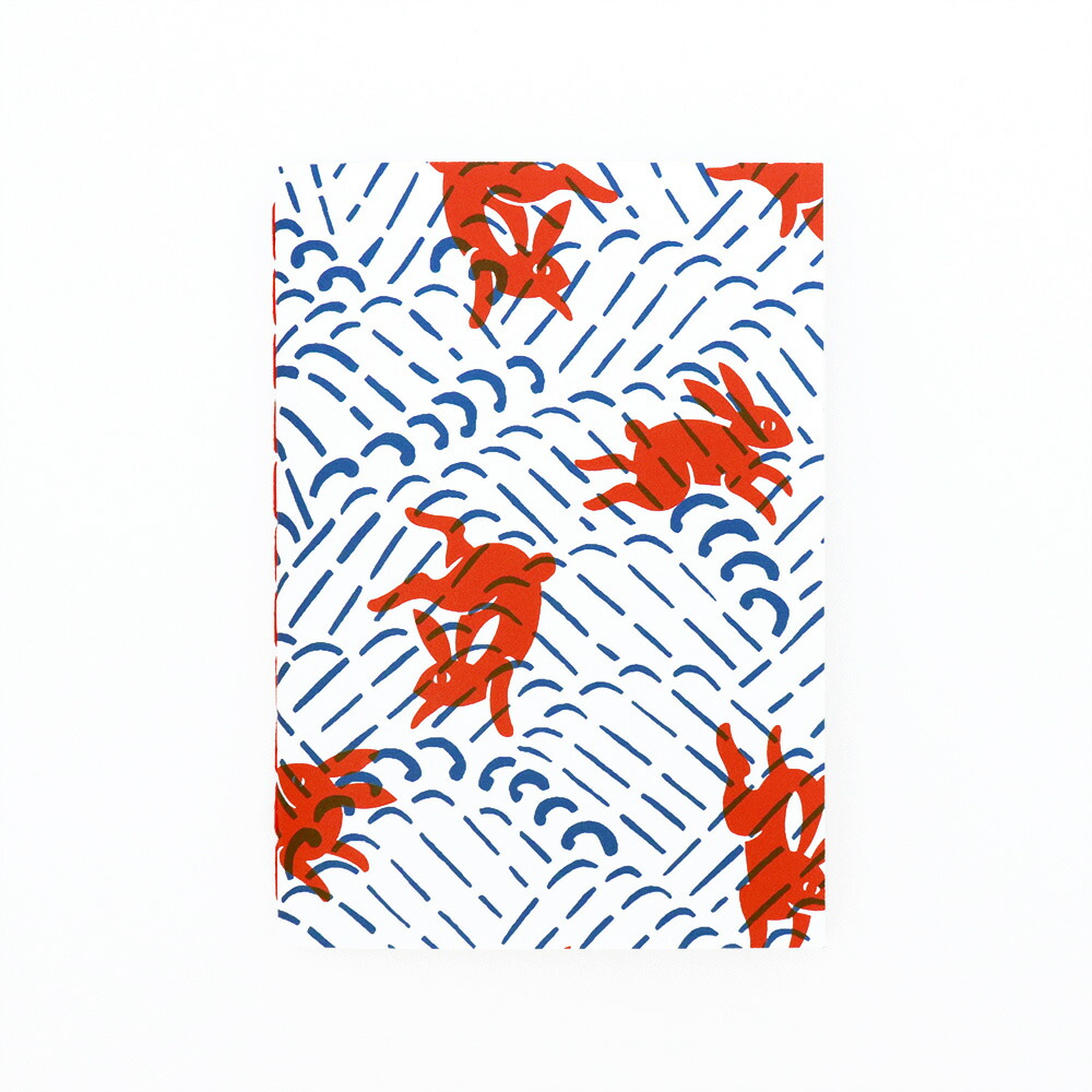 楽天市場 めでたや糸綴じノート麻紙 白波兎 なみうさぎ 和紙の店 めでたや 楽天市場店