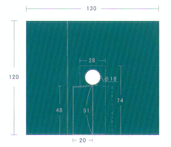 特殊穴布 産婦人科用 130×120cm 1枚