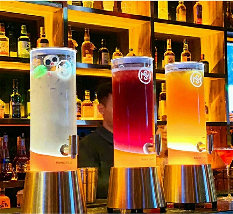 発光ビール樽2L/3Lミニポータブル世帯ワイン樽発光ウイスキー樽ビール樽胆汁樽家庭用 業務用蛇口ビール樽 生ビールディスペンサー ビールサーバー ビールタップ ミニビール樽カラオケ居酒屋 バイクラブパーティー飲み会ゲーム｜ZPearl