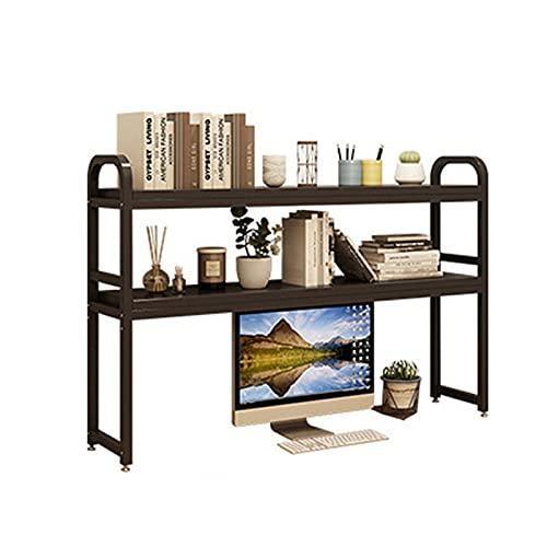 【クーポン+ポイント10倍】 Z-Pearl デスク上収納ラックノート フレーム 机上ラック デスク棚、長さ85cm *幅25cm *高さ90cm 二重層 フラワースタンド 学生寮整理棚 机上台 卓上 本棚 置棚 デ