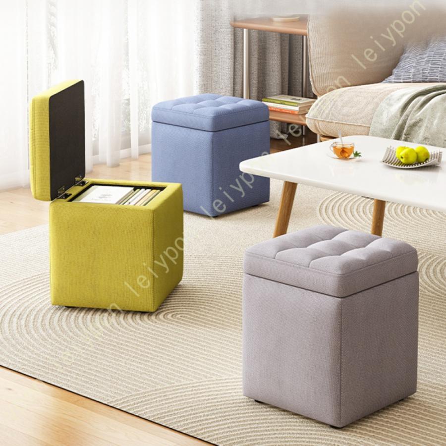 収納スツール 収納ボックス フタ付き おしゃれ フタ付き オットマン ファブリック チェア 椅子 収納BOX スツール ボックススツール 収納 スツール ベンチ
